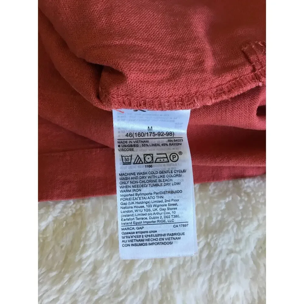 GAP Factory Orange Desert Flower Pull-On Utility Shorts - Picture 13 of 16